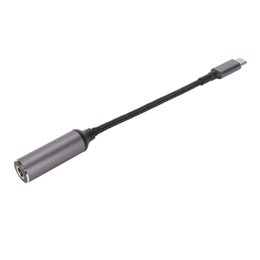 DC 5.5mmx1.7mm To Type C Power Cable Female To Male 100W PD Charging Cable with Identification Chip for Phone Tablet