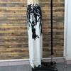2026 Spring/Summer Women's Fashion Black and White Printed Slimming Casual Wide-Leg Pants