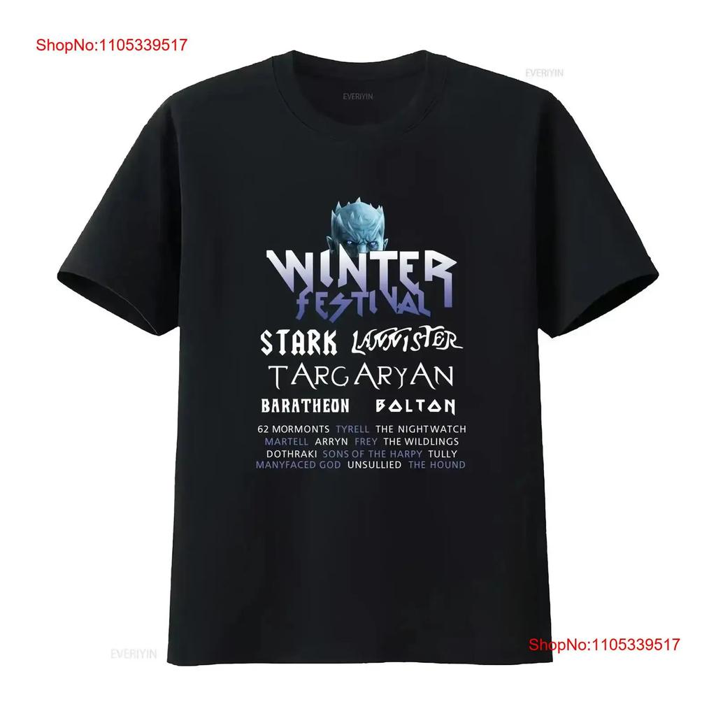Winter Festival T Shirt Game Series Strong Fun Throne GOT Targaryan Lannister Cult Vintage Wash
