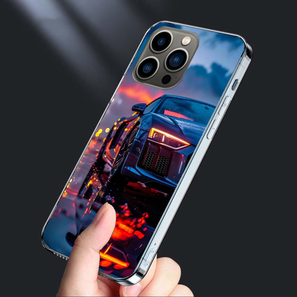 Bagged Car Lovers-RS Phone Case For Iphone 16E 15 Pro 14 Plus 17E 16 17 Pro Max Air 11 12 13 Mini Shockproof Capa Cute Cover