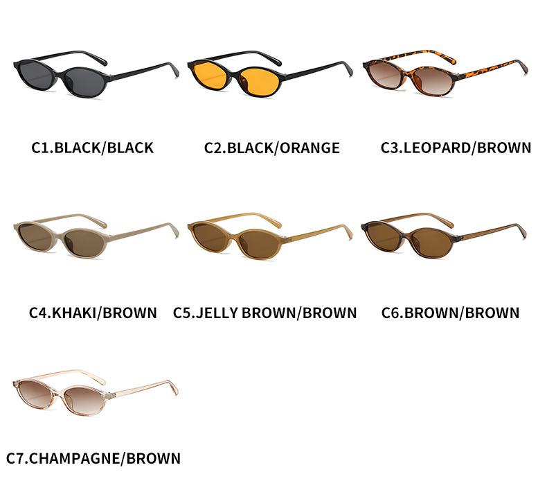 Brytyjskie Retro Owalne Małe Oprawki Okulary Przeciwsłoneczne - Modne Okulary Ochronne Przed Słońcem