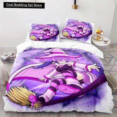 3D Printed Anime Gacha Life Duvet Cover Set with Pillow Covers Polyester Teens Kids Bedding Set Full Queen King Size Bed Linen