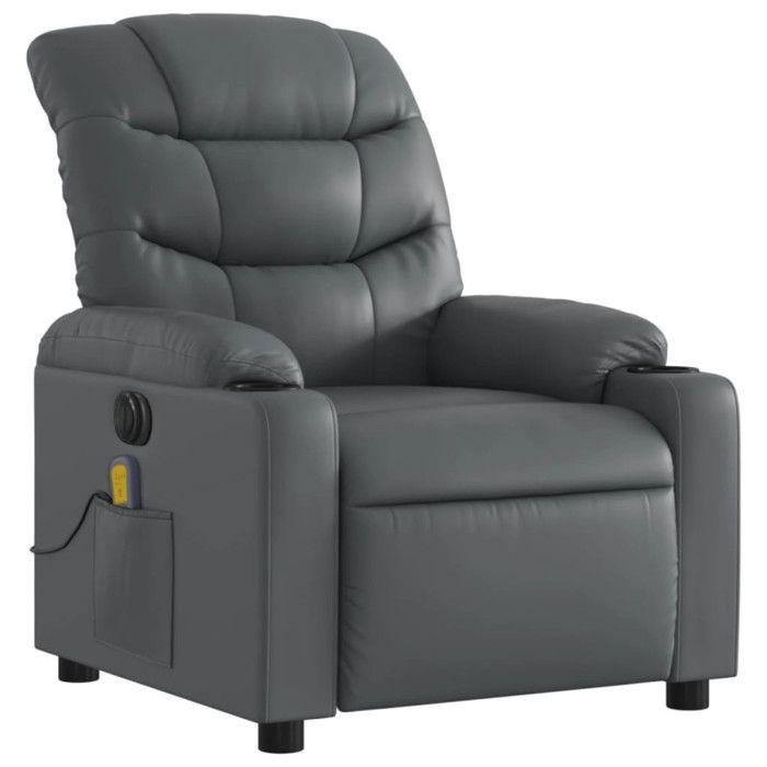 VidaXL Electric Reclining Massage Armchair, Relaxation Chair with Backrest, Seat with Armrests Living Room, Modern, 3206595