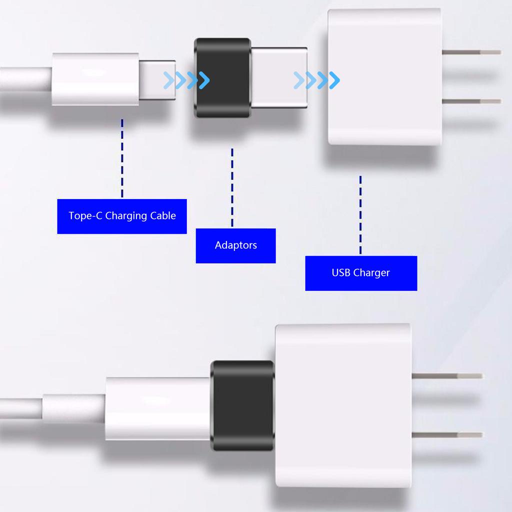 USB Stecker auf USB C Buchse Ladeanschlussadapter Schneller Konverter für Typ C Telefone Tablets Spielekonsolen