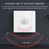 220V LED PIR Automatic Sensor Light Switch Infrared Motion Sensor LED Night Light Home Indoor Outdoor Sensor Light Switch