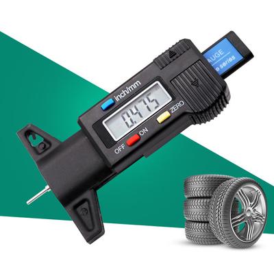 MagiDeal Digital Tire Tread Depth Gauge LCD Display Digital Depth Gauge Tyre Tire Tread Brake Pad Shoe Wear 0-25mm
