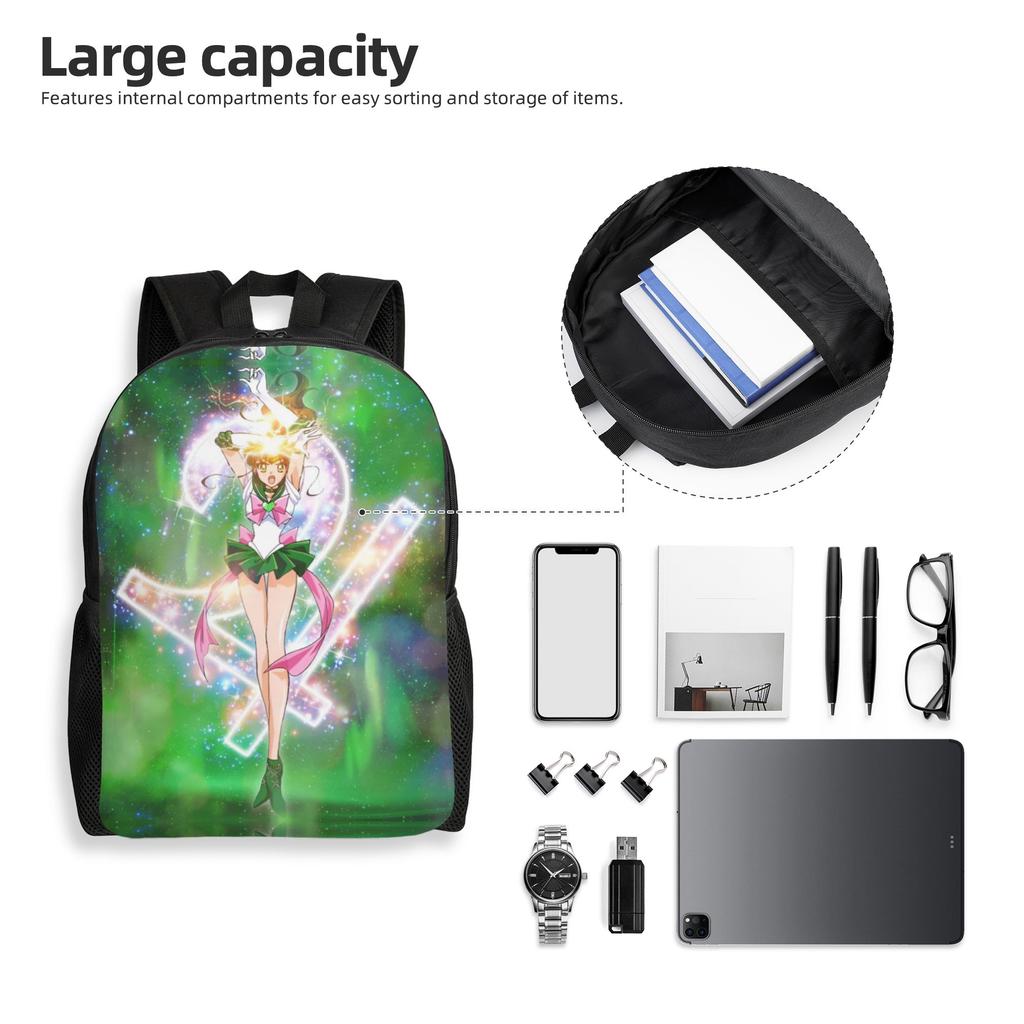 Custom Sailors Anime Moons Backpacks Women Men Casual Bookbag for School College Kino Makoto Bags