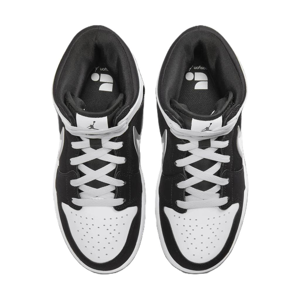Air Jordan 1 Mid RM EasyOn GS Black White Kids Sneakers FQ1281-001