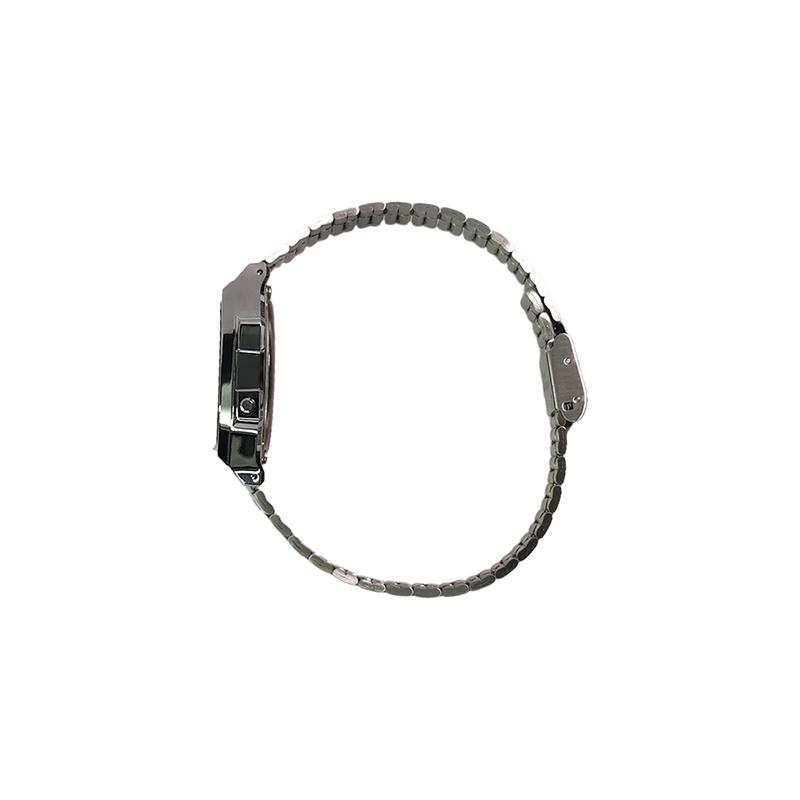 Casio Tilpasset ur modificeret serie lyslilla spejl sølv rustfrit stål urkasse klassisk retro liv vandtæt LA670WA- LA670WA-1D