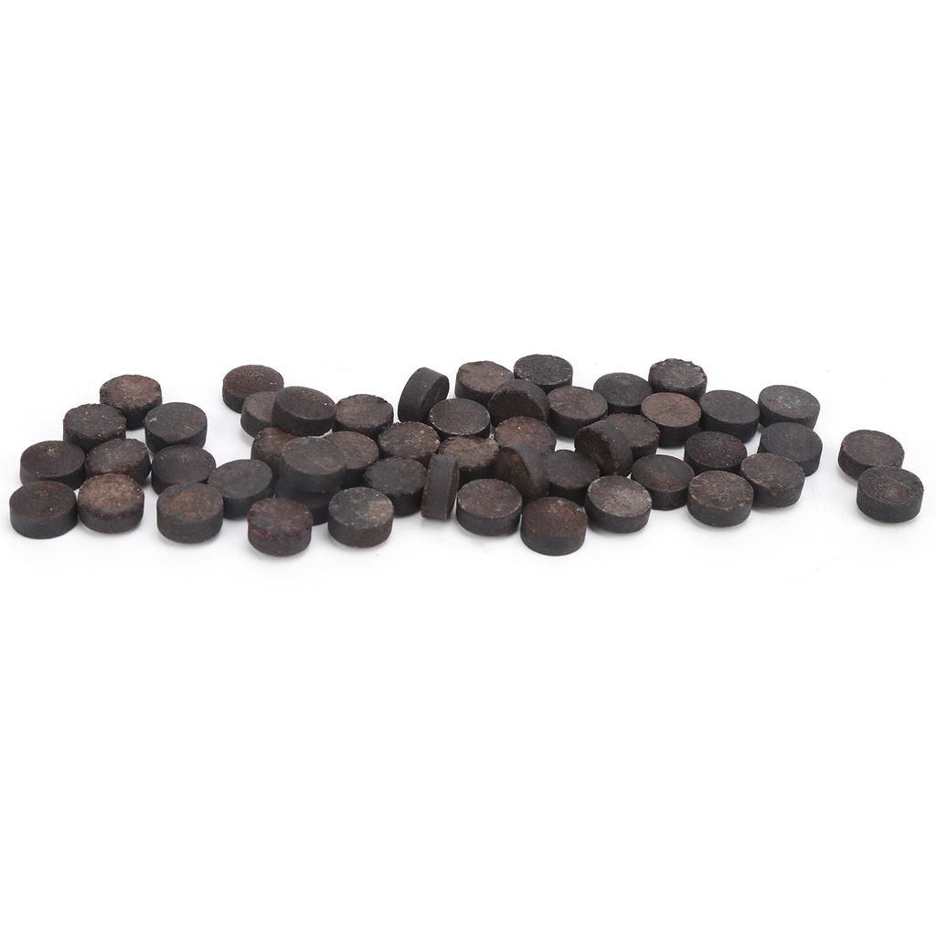 50pcs box 12mm Cue Tips Kit Snooker Red Leather Cue Stick Tips for Pool Eight Nine Ball