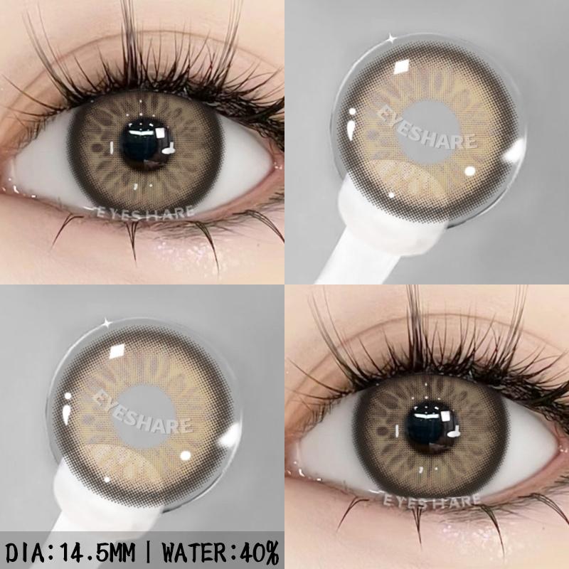 1 para soczewek kontaktowych w naturalnym kolorze do oczu brązowe soczewki szare soczewki soczewki modowe soczewki dla niebieskich oczu soczewki roczne