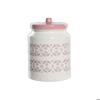 Pot Dolomite - DKD Home Decor - Blanc/Rose - Aluminium - 15,5x15,5x21 Cm - Lave-vaisselle Compatible