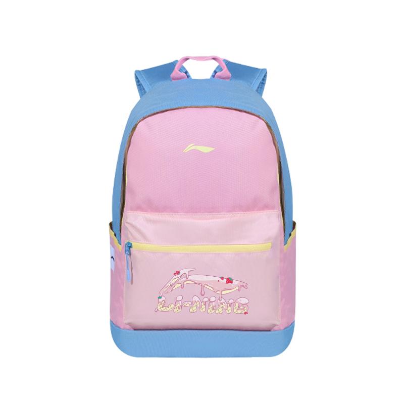Li Ning Polyester Backpack Regular Unisex Pink Blue ABSV313-15