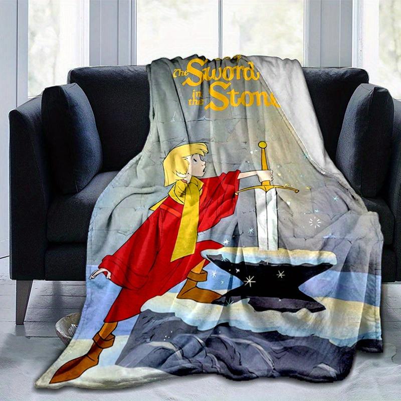 1pc, Disney The Sword in the Stone Blanket,Home Decorative Throw Blanket, Couch Cover, Outdoor Blanket, Gift