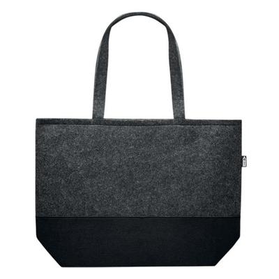 Duo Indico RPET Felt Shopper Bag