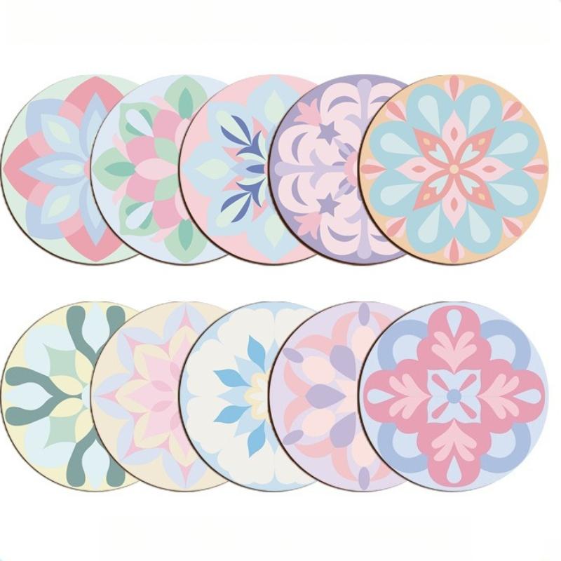 

Wooden Mandala Painting10 Unfinished Wood Cutouts with for Making Kit Mandala Crafts for Painting DIY Crafts Home Decors