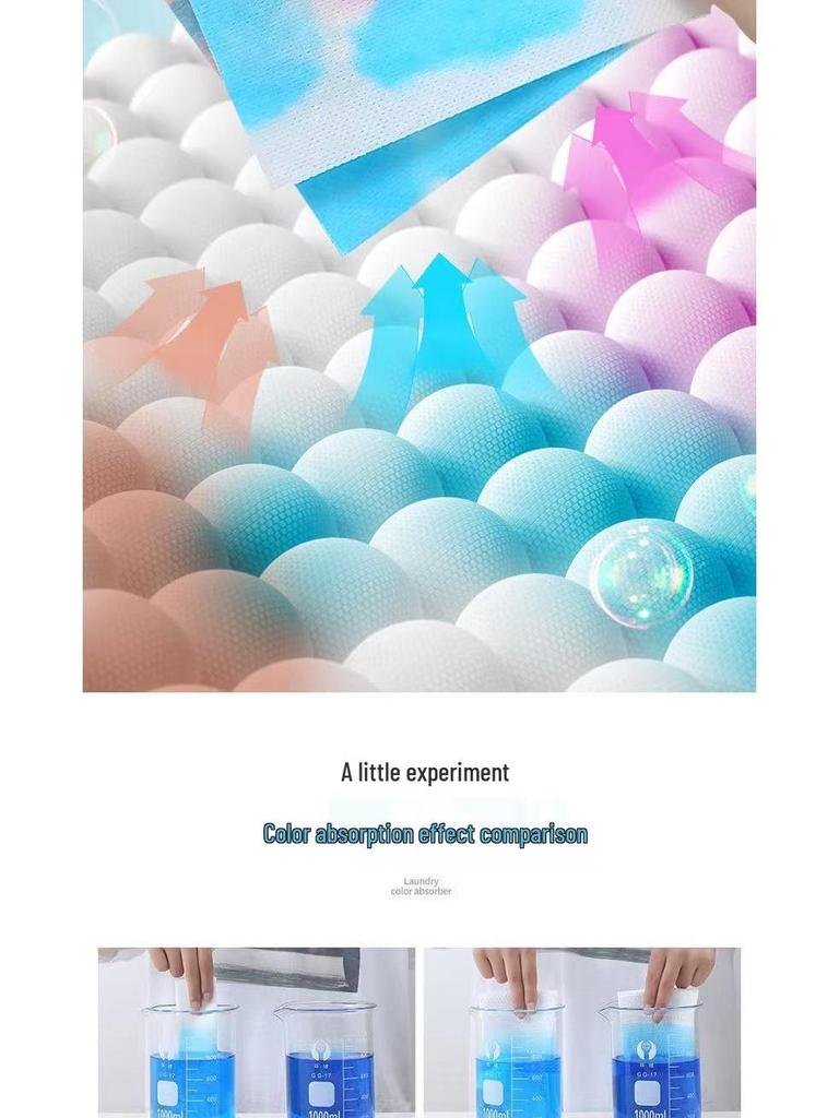 Anti-Bleed Color Absorbing Laundry Sheets - Prevent Stains for Mixed Washes, Family Pack