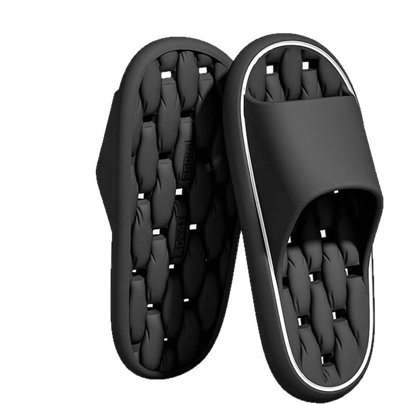 EVA Plus Size Non-Slip Shower Slippers for Men & Women - Hollow, Odor-Free, Indoor/Outdoor Use