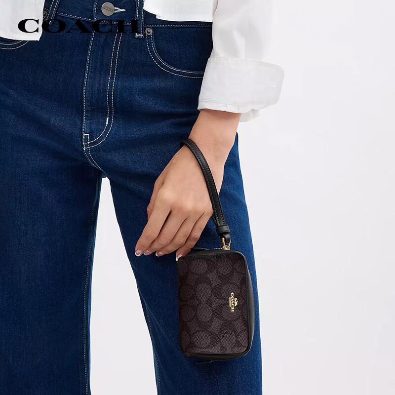 Женский кошелек-браслет COACH Signature CW907 Small
