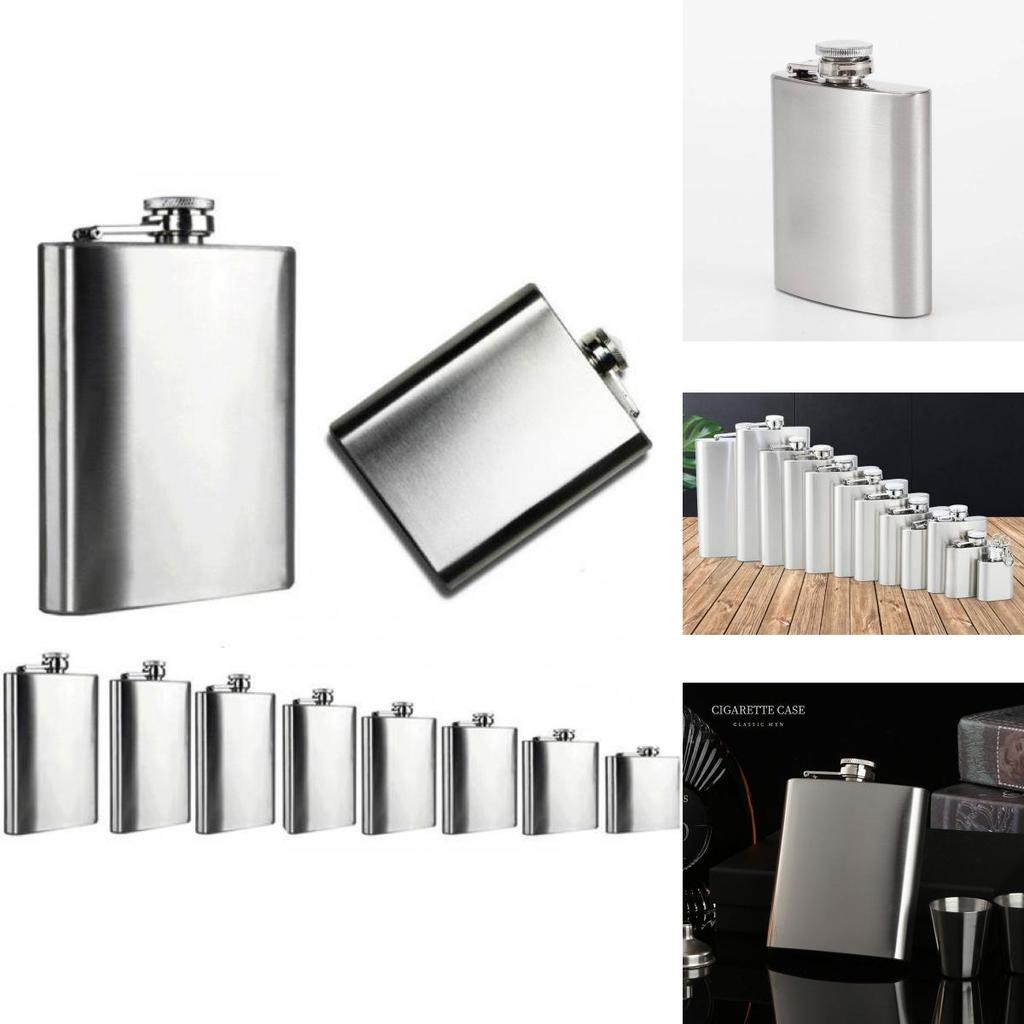 Premium Stainless Steel Hip Flask Lightweight Retro Design For Outdoor Use