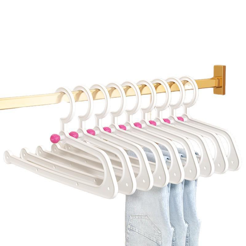 Multifunctional Non-Slip Clothes Hanger: Plastic Pants Rack & Drying Support