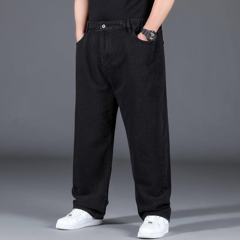 Herrenhosen Übergröße Jeans Herren Streetwear Große Größen Baumwolle Lockere Jeanshosen Lässige Cargohosen Atmungsaktive Große Dicke Hosen