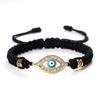 Cross-Border Alloy Bamboo Evil Eye Bracelet: Starry Eyed Woven Couple Bow Design