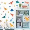 Dinosaur wall stickers cute cartoon anti-collision self-adhesive kindergarten baby wardrobe children's room decoration self-adhesive wall stickers