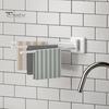 Towel Hanger Rotating Rack 3 Poles 180 Degree Rotation Wall-mounted Punch-free Bathroom Kitchen Dish Rag Holder Bath Ball Utensil Wardrobe Organizer