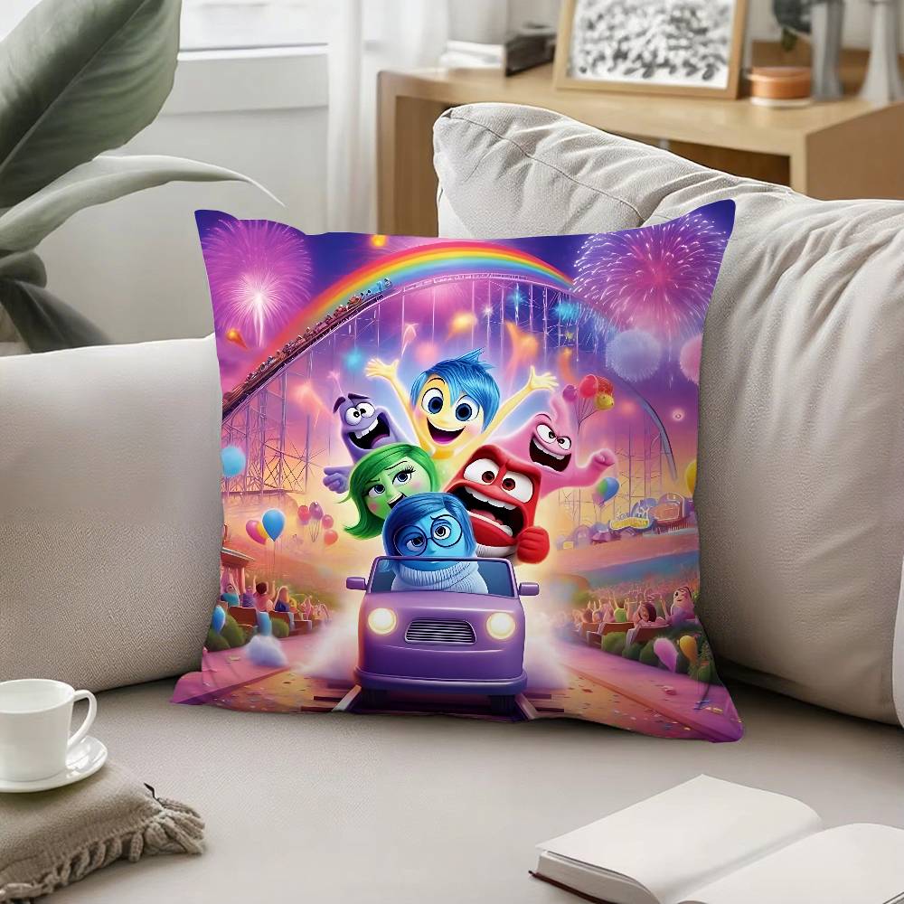 

Милая H-Inside Out-W Наволочка Чехол для подушки Мягкая Милая Наволочка для диванной подушки для автомобиля Наволочка Полиэстер с молнией 16x16Inch