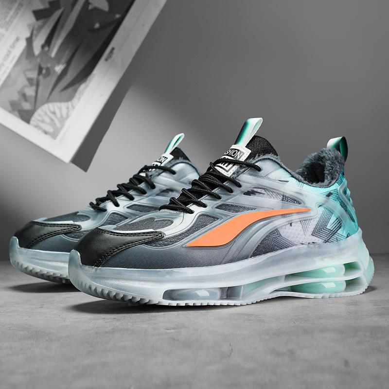 Men's shoes autumn and winter new national breathable luminous soft-soled running sports shoes men's couples versatile coconut shoes