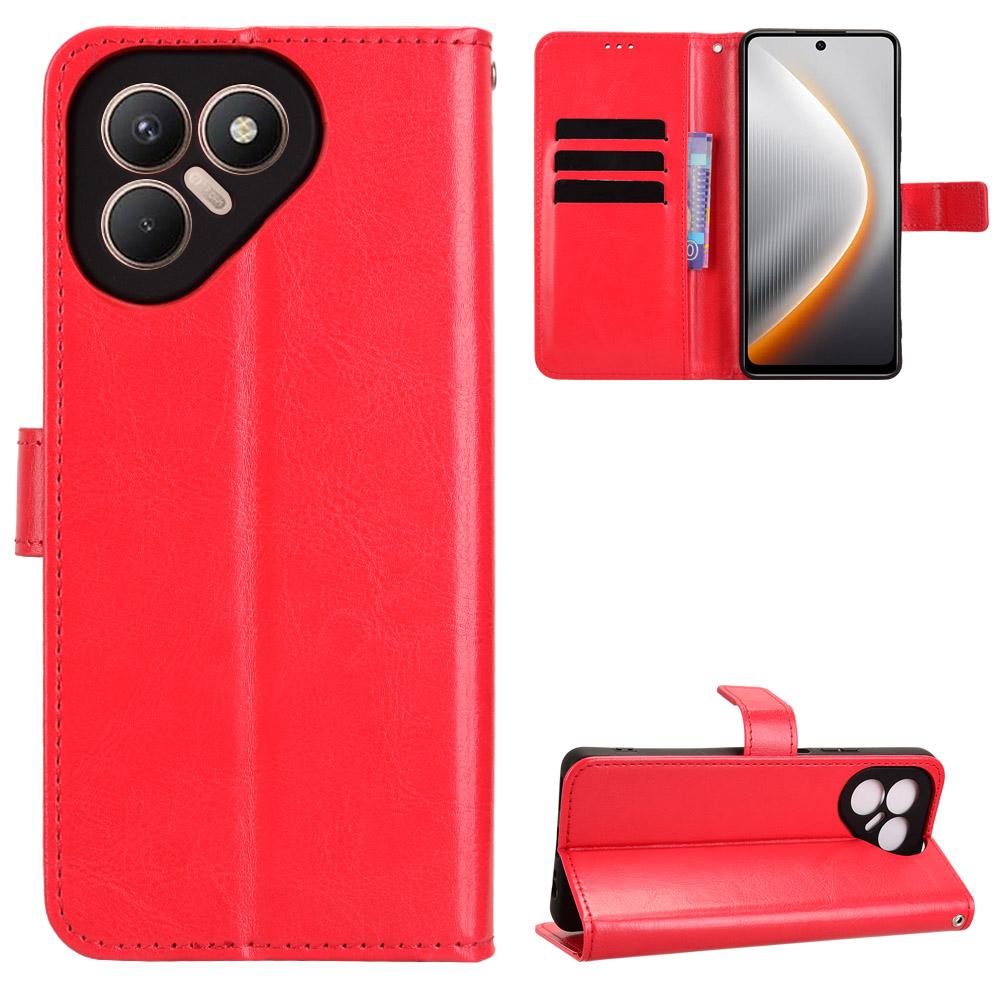 Flip Cases for Tecno Pova 7 PU Leather Full-Body Protection With [RFID Blocking] Shockproof Durable Retro Phone Case