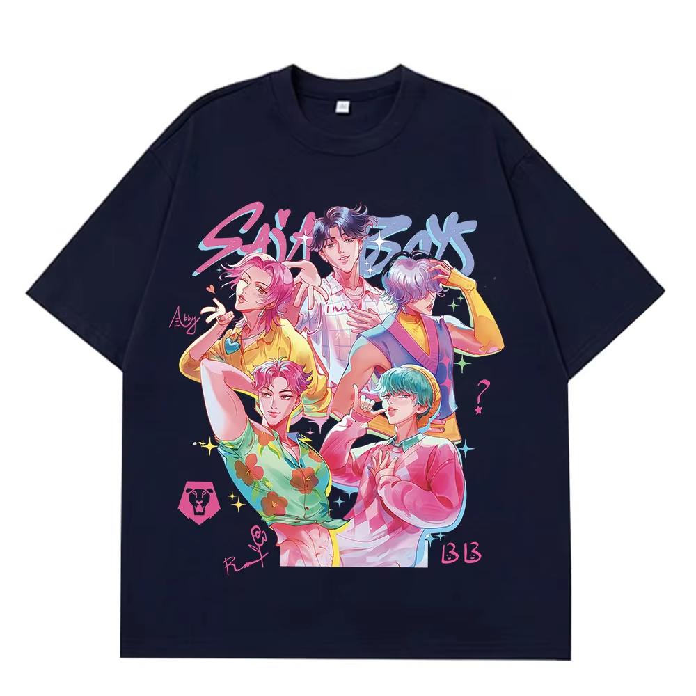 Kpop Saja Boys Demon Hunters Fashion Graphics T-shirt Men Women Funny T Shirt Summer Casual Cotton Hip-hop High Quality T Shirt