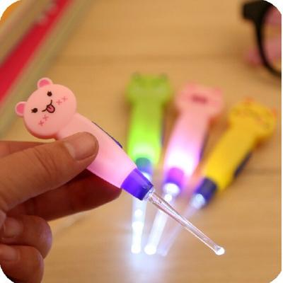 Cuidado del Bebé Limpiador de Oídos Linterna LED Palillo para Oídos Eliminar Cera del Oído Cureta para Oídos Higiene Cureta para Oídos Herramientas para Limpiar los Oídos