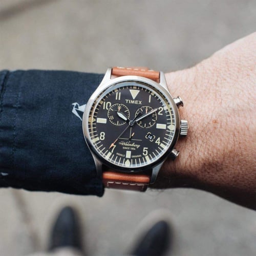 Timex Waterbury Traditional Chrono One Size Brown/Black