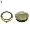 Tragbarer einfarbiger metallischer runder Make-up-Pop-up-Taschenspiegel mit doppelter Seite