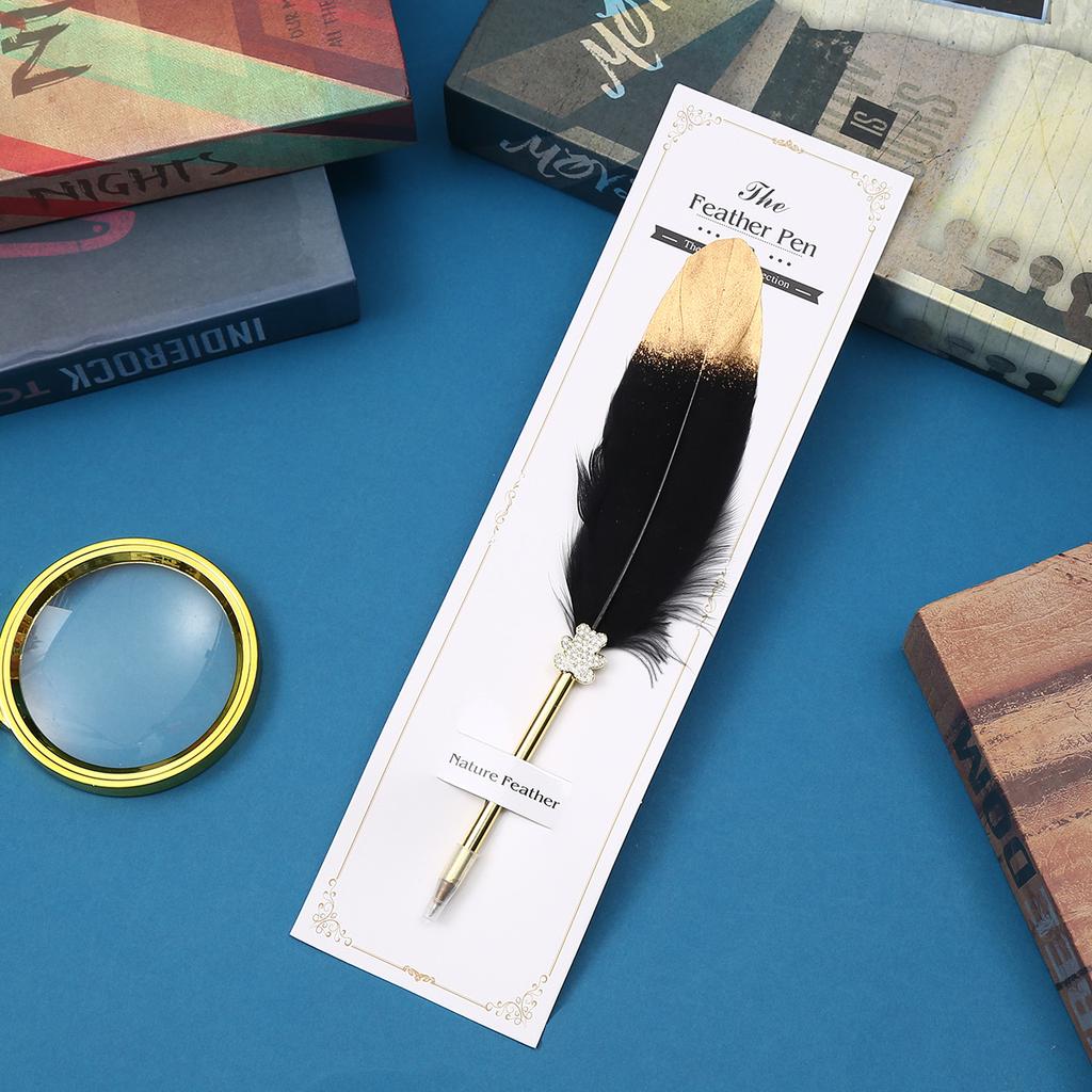 Creative Spray Gold Quill, Ballpoint Pen, Neutral Pen, Graduation Gift For Classmates And Teachers, Wedding Signature Pen