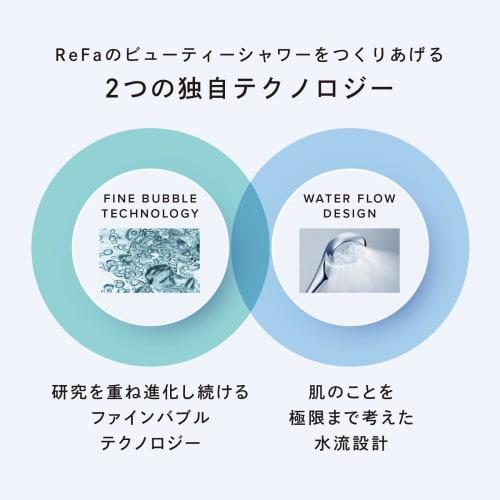New Model [Official Store Exclusive] ReFa Fine Bubble U/ReFa FINE BUBBLE U White Shower Head with Shopper, Nano Bubble Bath Supplies
