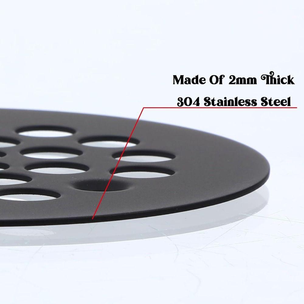 Stainless Steel Shower Drain Cover Rust-Proof 4-1/4“ Floor Drain Cover Anti-Clog Showers Strainer Bathroom Accessories