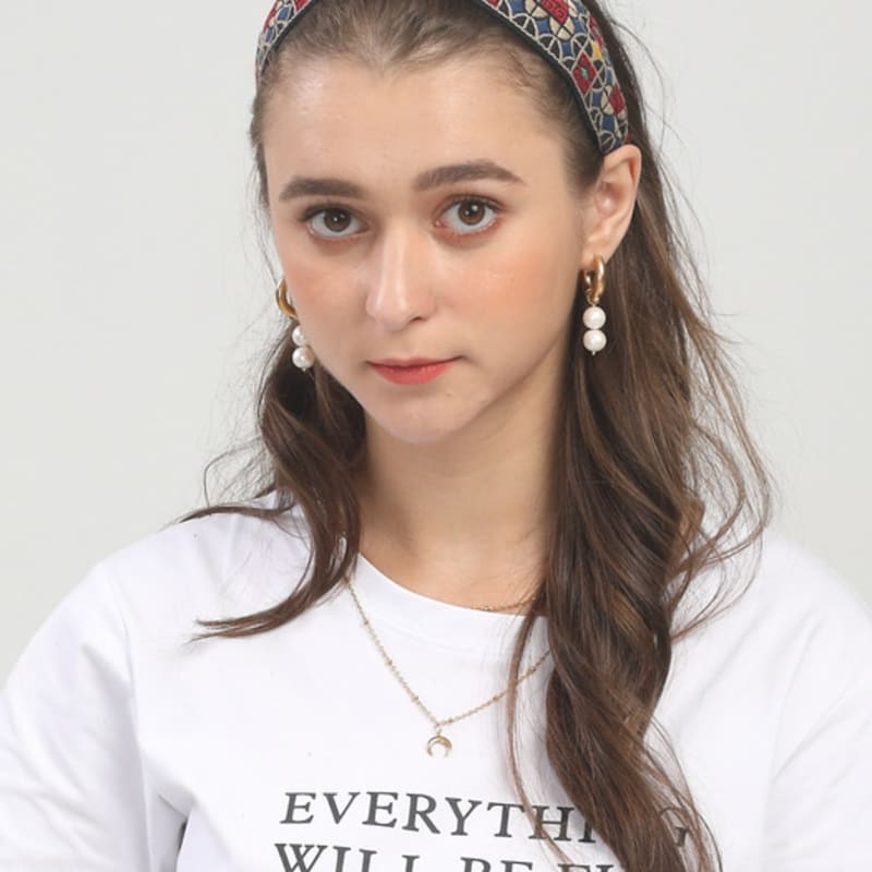 LALA Ethnic Lattice Hairband - BLUE