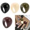Big Size Irregular Rings Resin Geometric Rings Knuckle Rings Vintage Resin Rings  Fashion Jewelry
