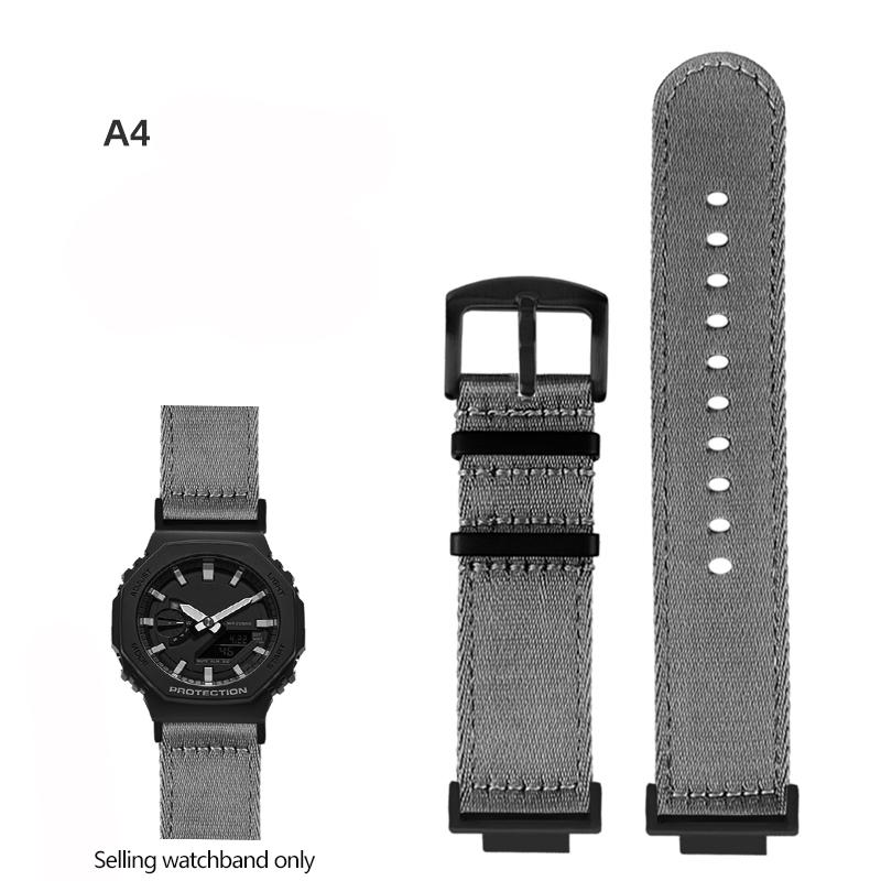 Nylonowy Pasek do Zegarka Canvas Dla GSHOCK Casio DW5600 DW-5600 GA110 GA100 GA120 GM2100 GA2100 GA2110 Zmodyfikowany Pasek Sportowy Pasek