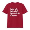 MORK and MINDY retro TV T Shirt Helvetica vintage Washed Unisex Casual Breathable Stretched designer clothes graphic Slightly