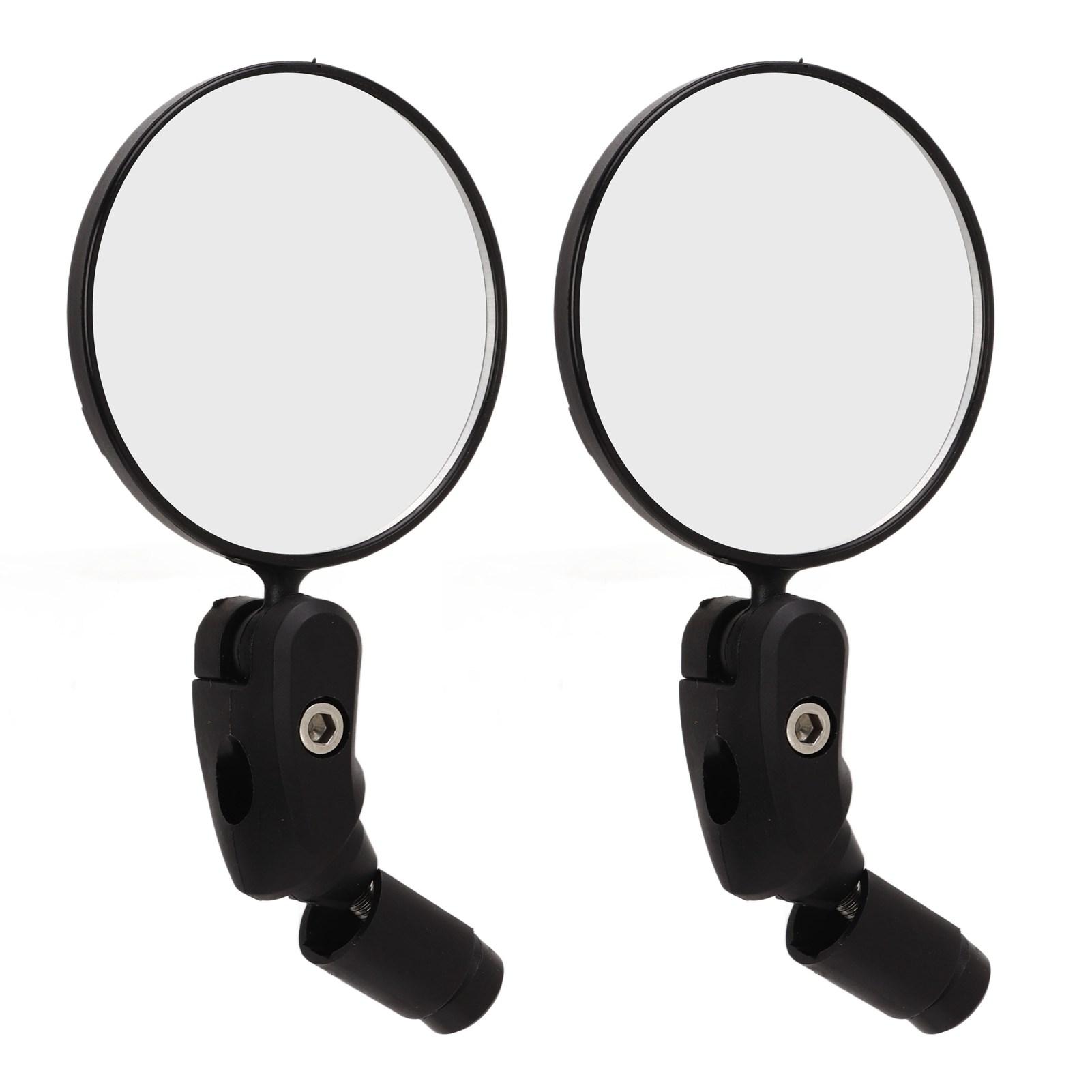 

1 пара велосипедных выпуклых зеркал заднего вида, складные зеркала на конце руля, универсальная регулировка на 360 градусов
