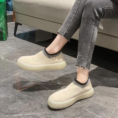 European and American Style Sports Trend Casual Shoes 2024 New Breathable and Comfortable Vulcanized Single Shoes Zapatos Mujer