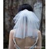 Elegant Double-Layer Bridal Veil for Wedding and Photography