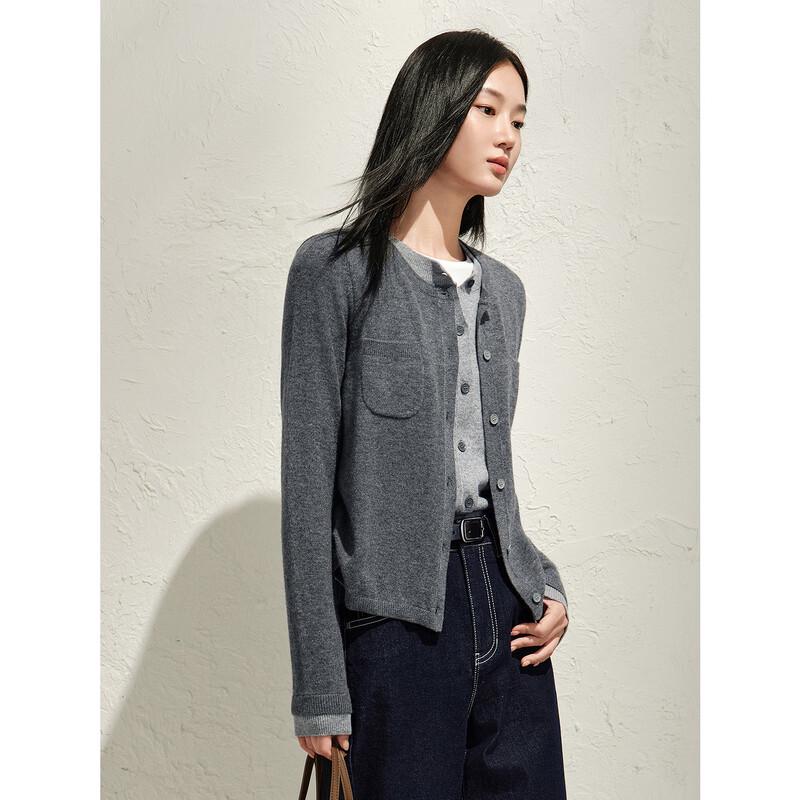 JOOZE ANNAKO Women's 100% Wool Faux Two-Piece Knit Sweater