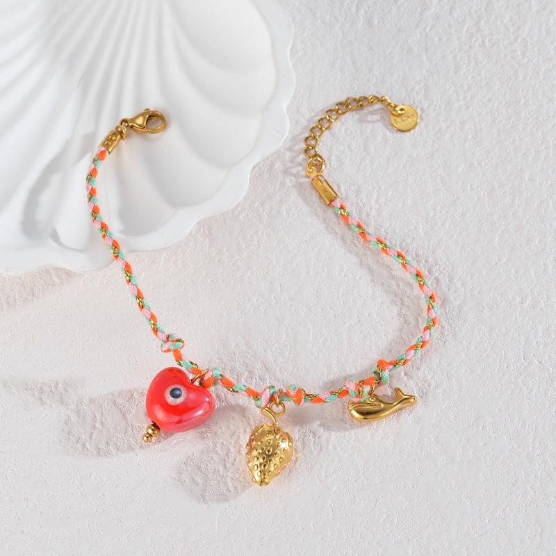 European And American Retro Multi-Element Bracelet For Women Celebrity Style Does Not Fade 18K Gold Fashionable Ladies Jewelry