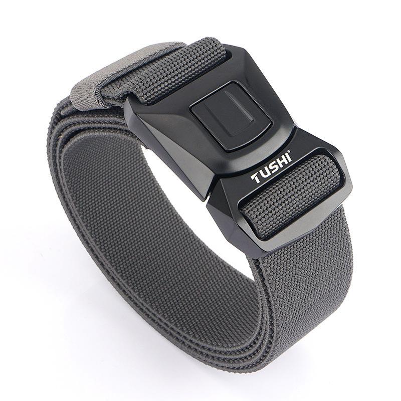 New quick-release buckle tooling outer belt quick-drying elastic pants belt men's belt