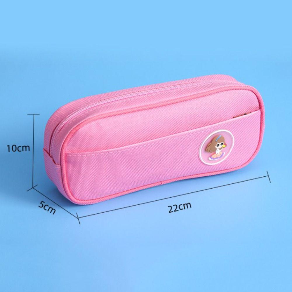 Double Layers Pencil Case Oxford Cloth Stationery Pen Pouch Pencil Bag  School Office Supplies
